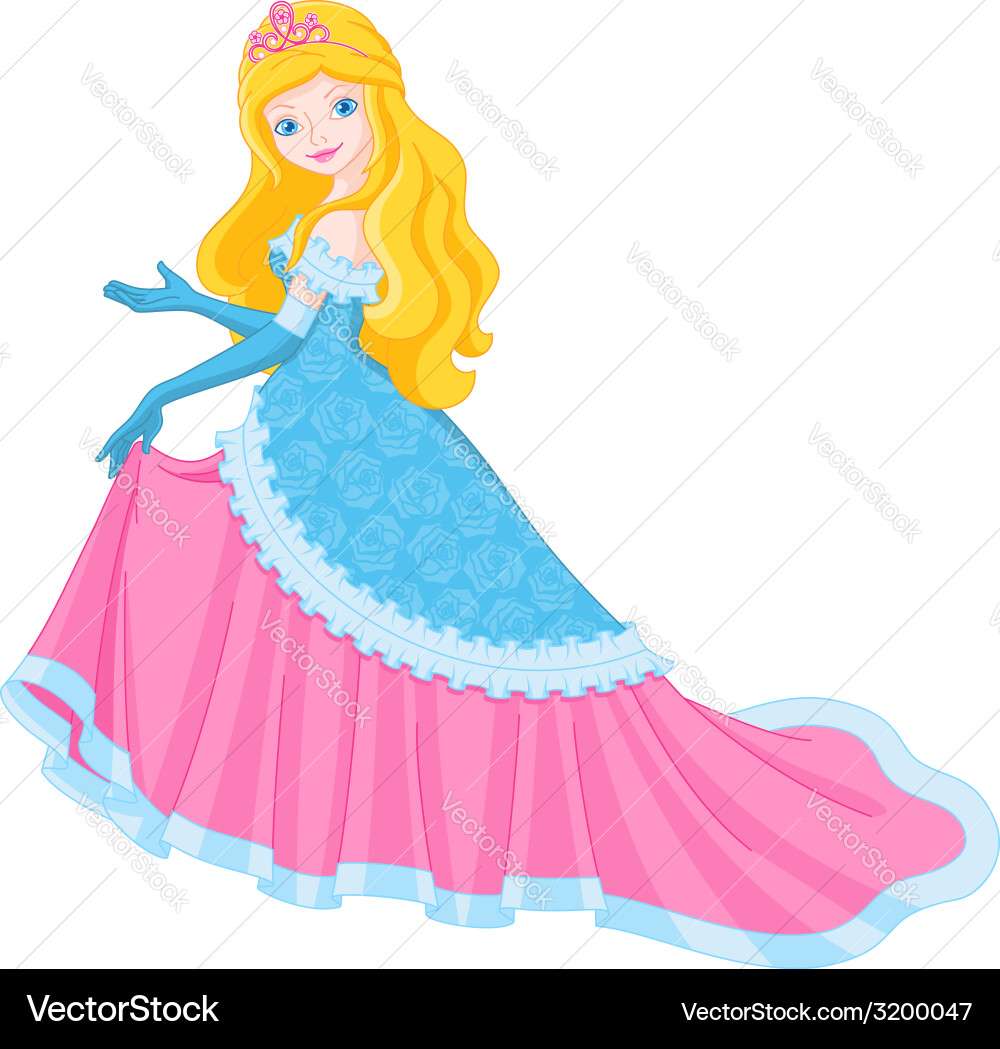 Princess vector image puzzle online