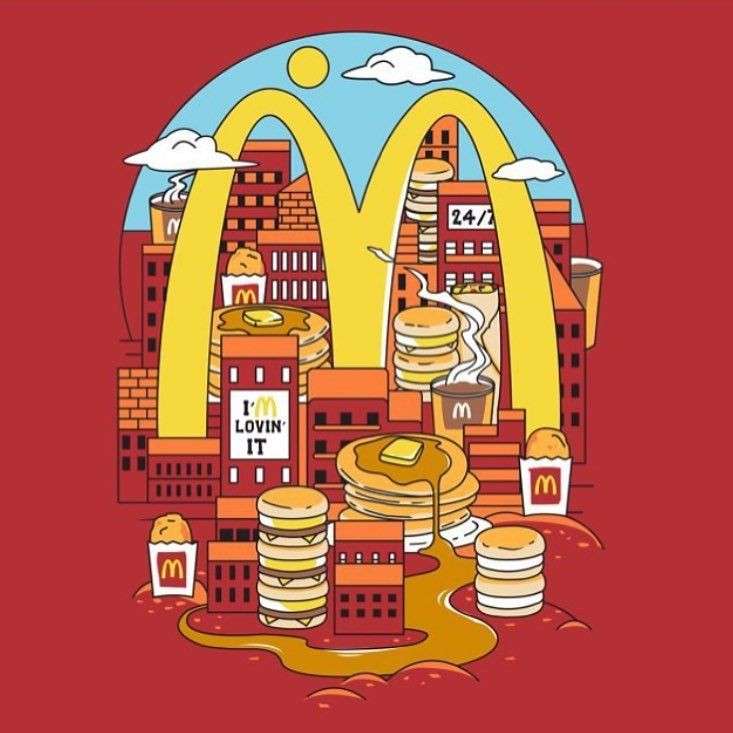 świat McDonalda puzzle online