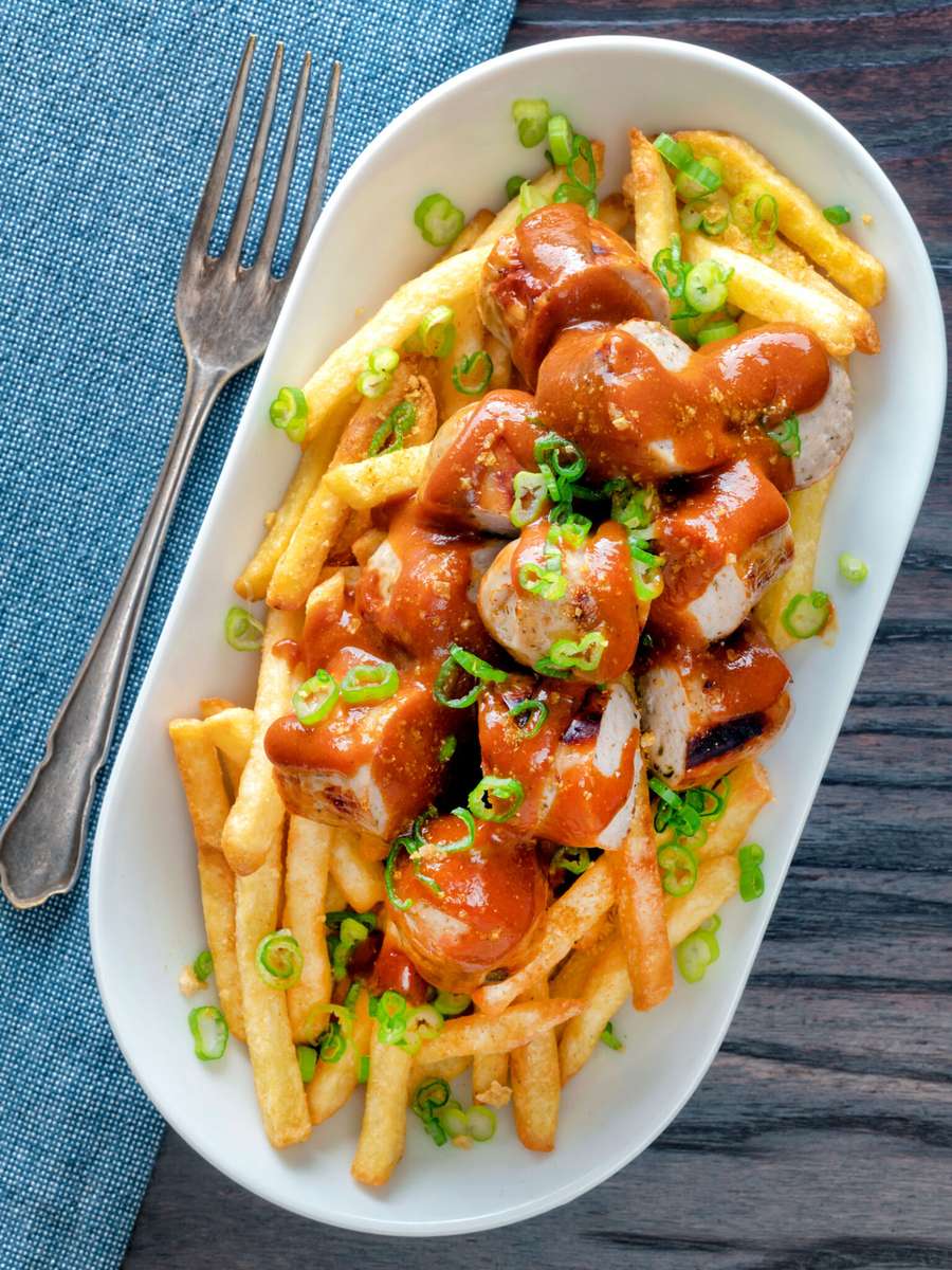 Niemiecki Currywurst puzzle online