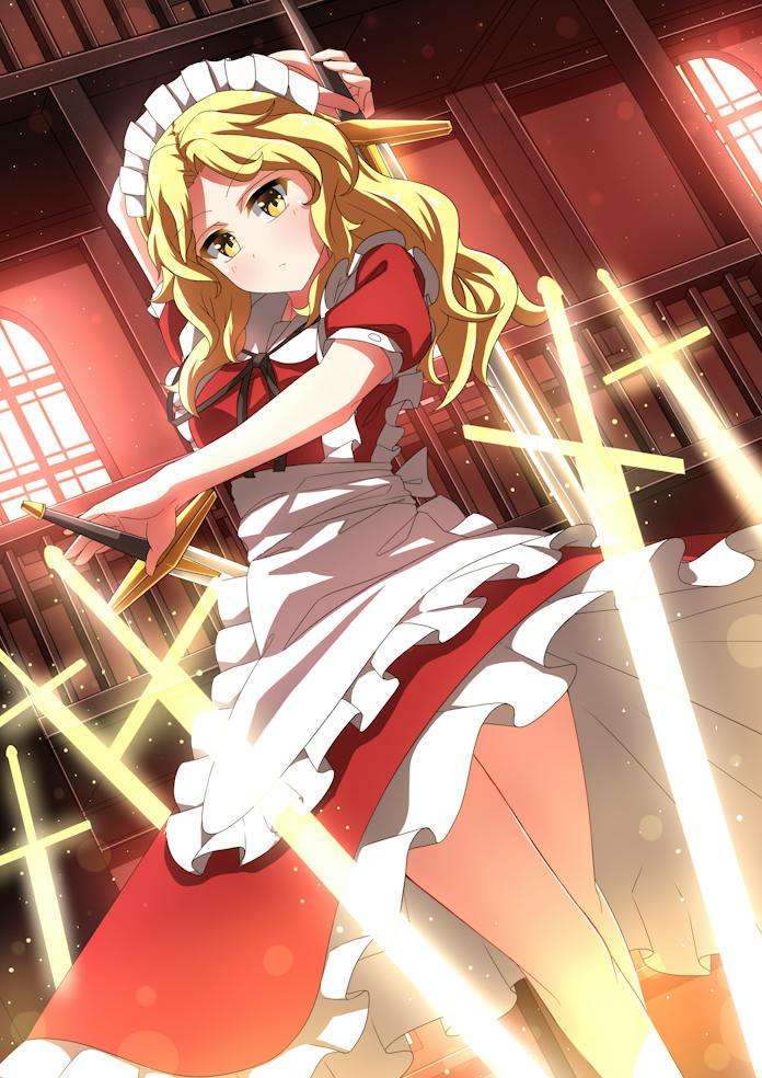 Yumeko z Touhou puzzle online