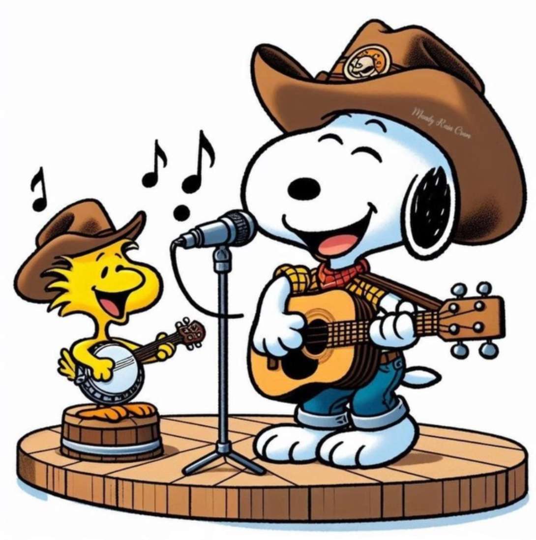 Snoopy i Woodstock w Grand Ole Opry puzzle online