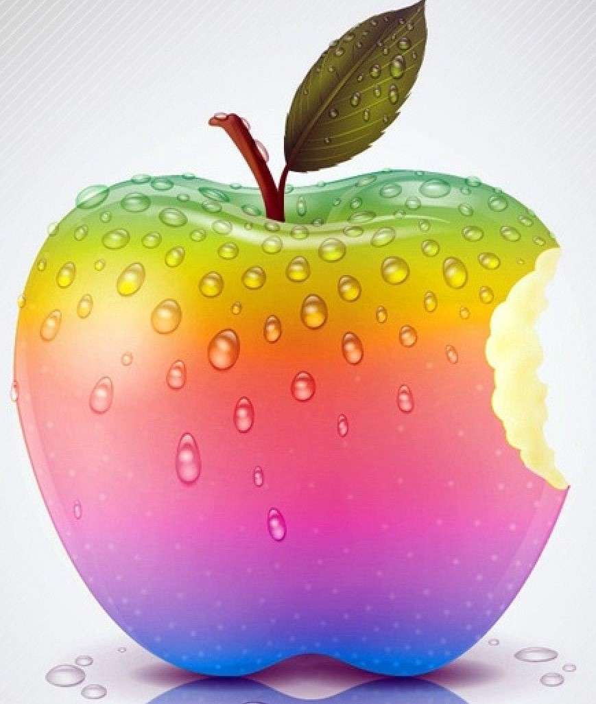 Logo Apple na komputer puzzle online