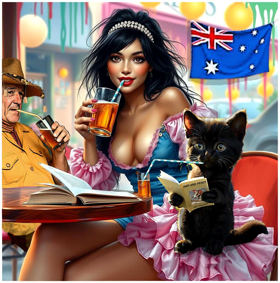 Eleganckie drinki w australijskim stylu puzzle online