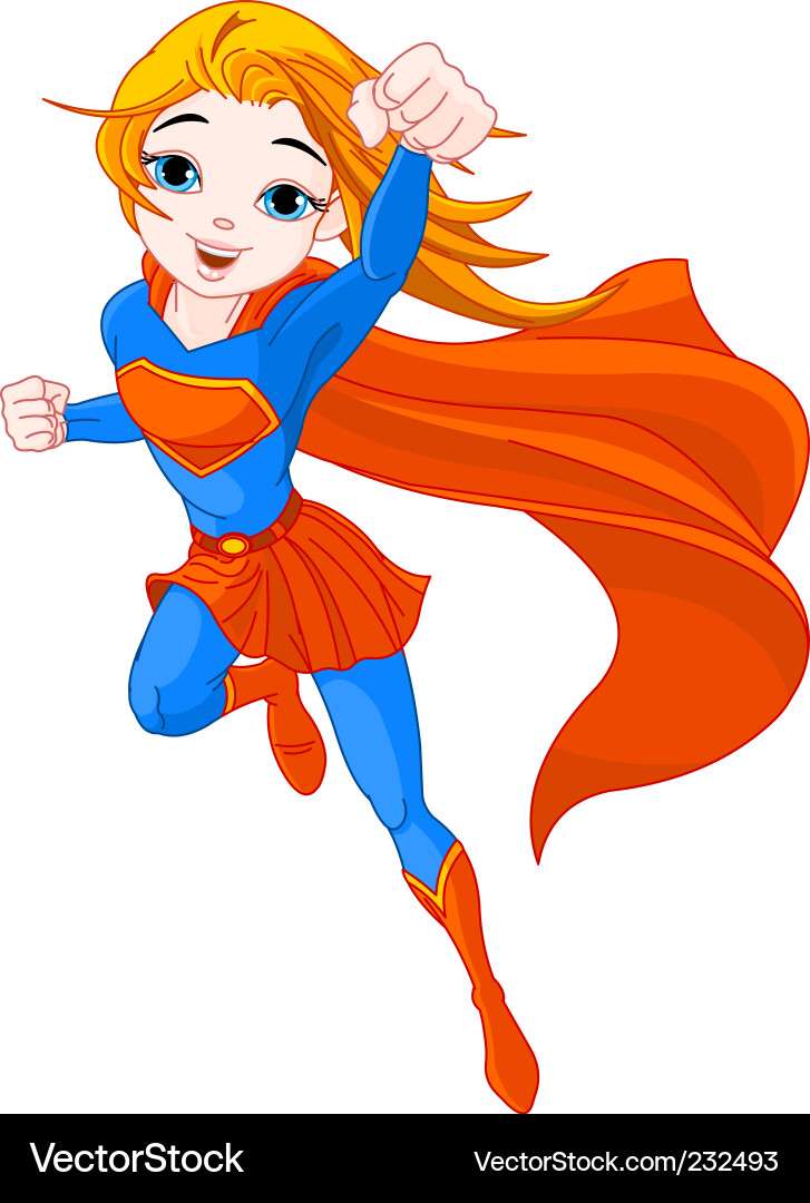 Super girl vector image puzzle online