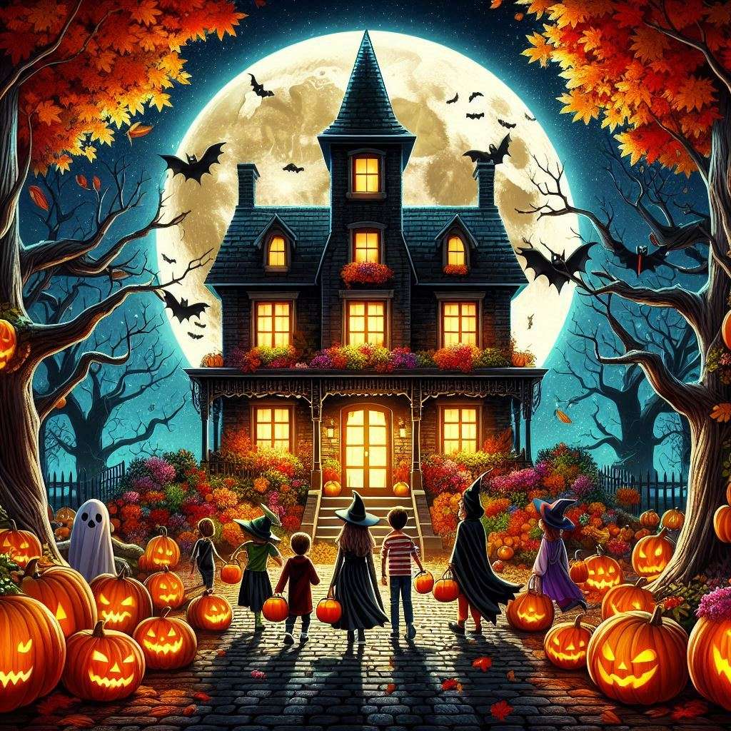 Happy Halloween puzzle online