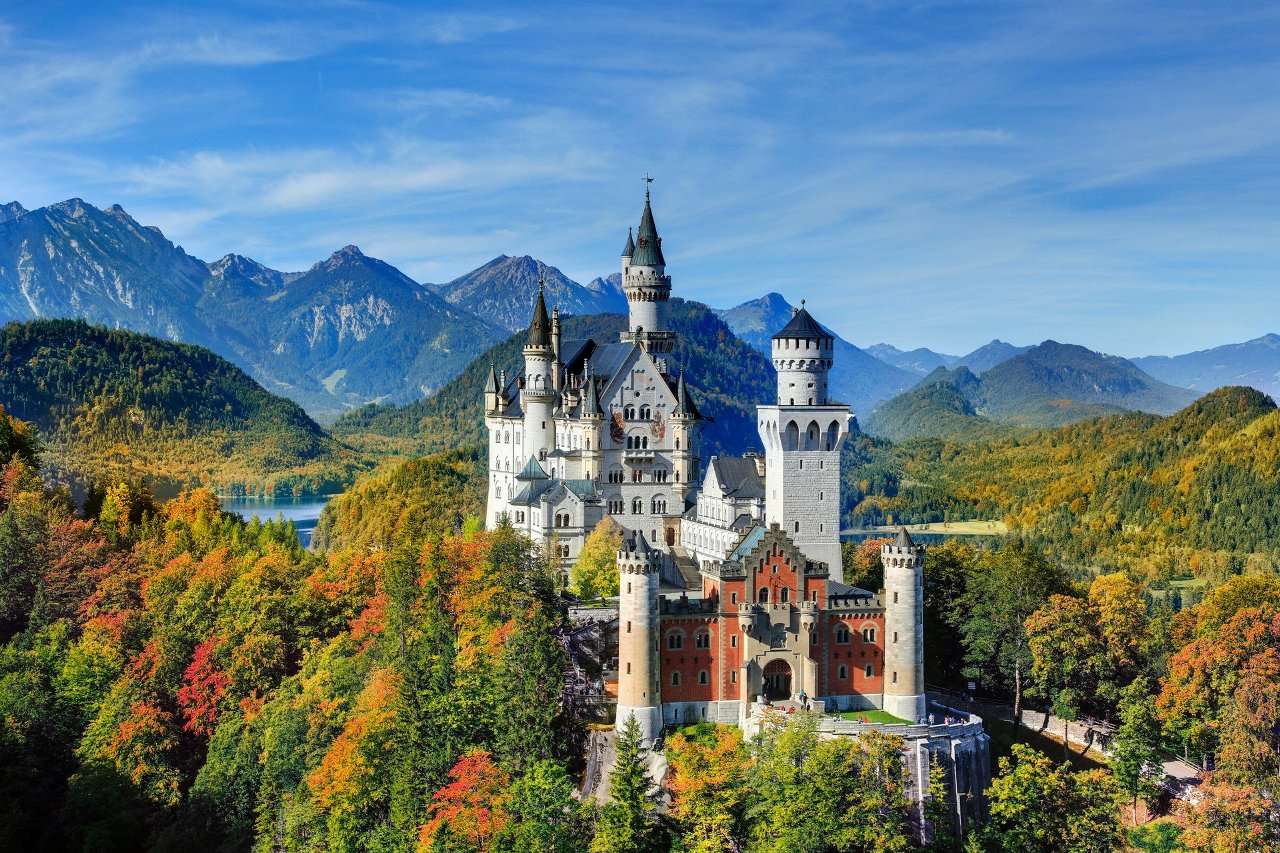 Zamek Neuschwanstein puzzle online