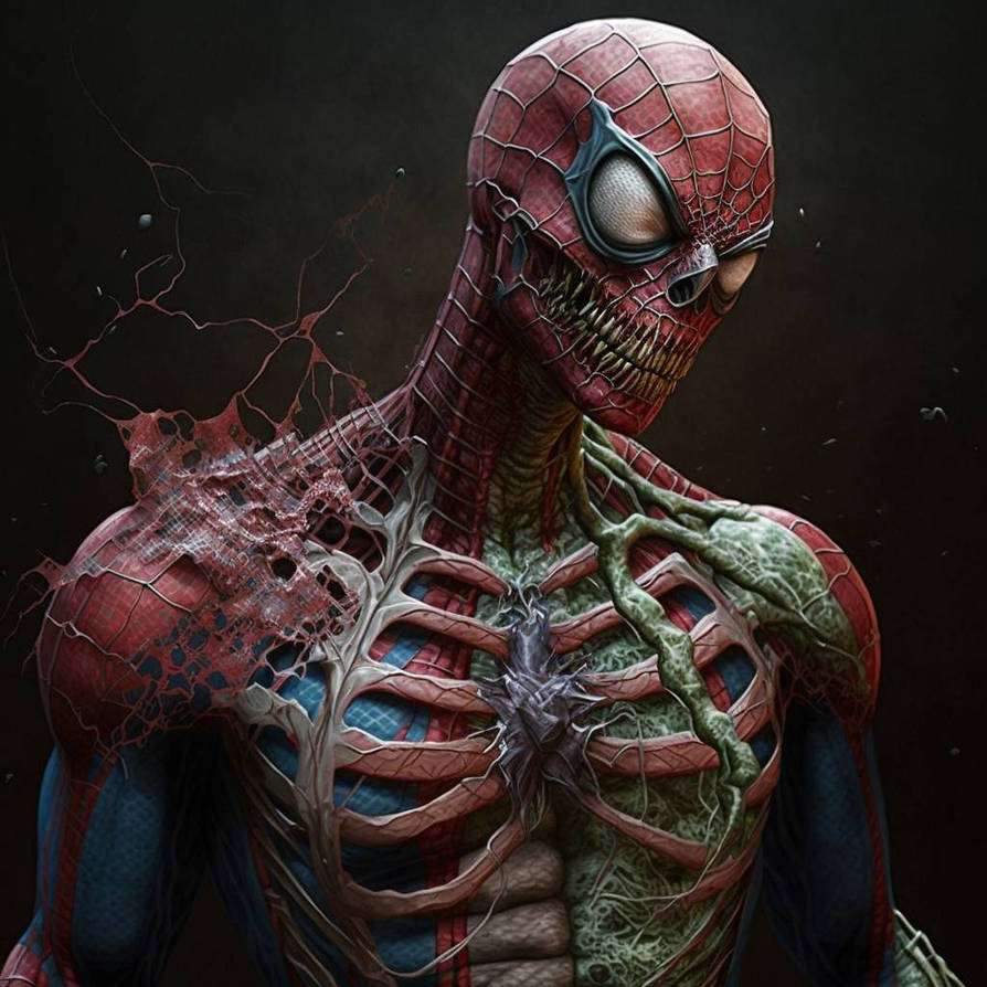 Zombie Spider-Man puzzle online