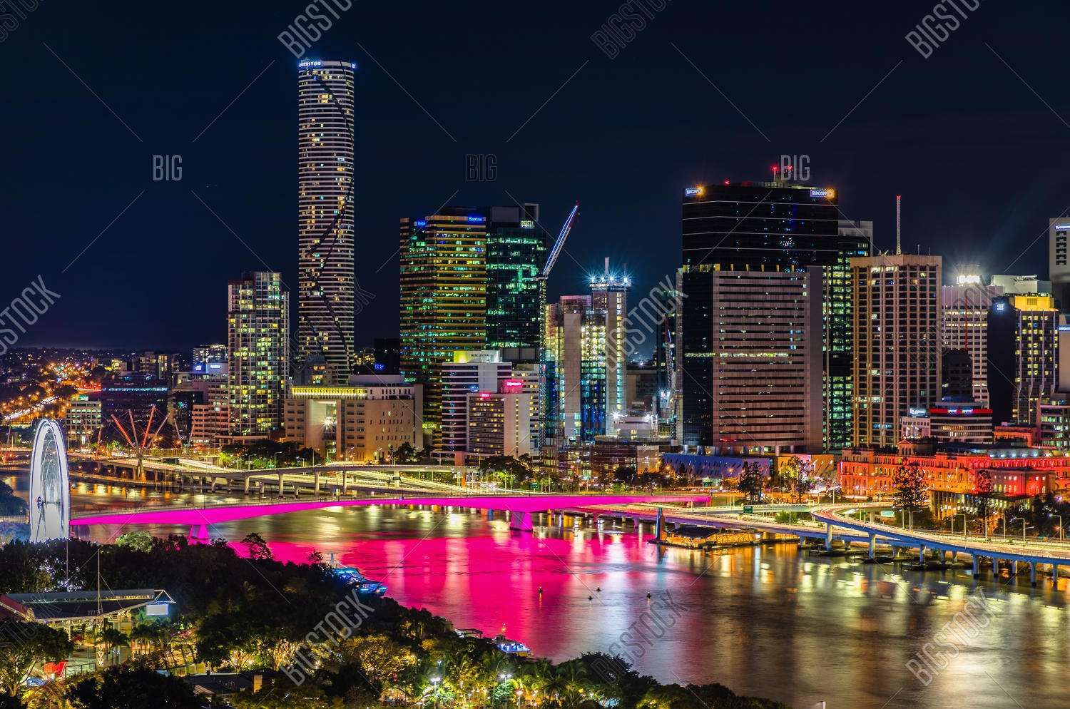 Brisbane Nocą Australia puzzle online