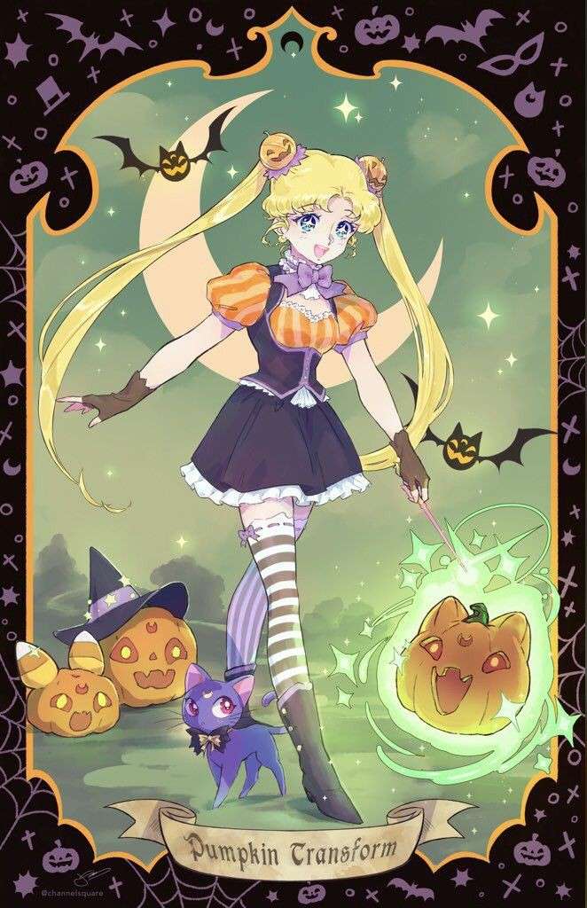 Sailor Moon na Halloween puzzle online