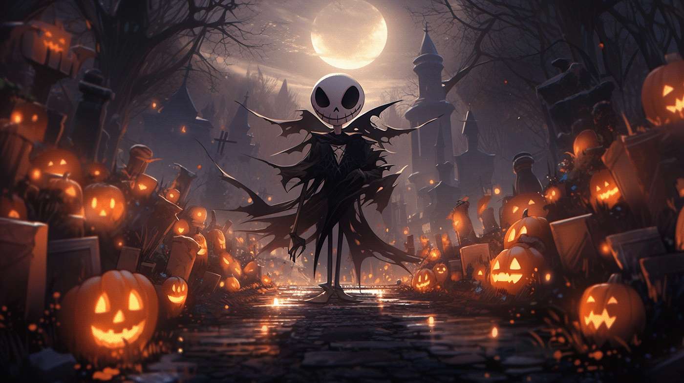 Jack Skellington, Miasteczko Halloween puzzle online