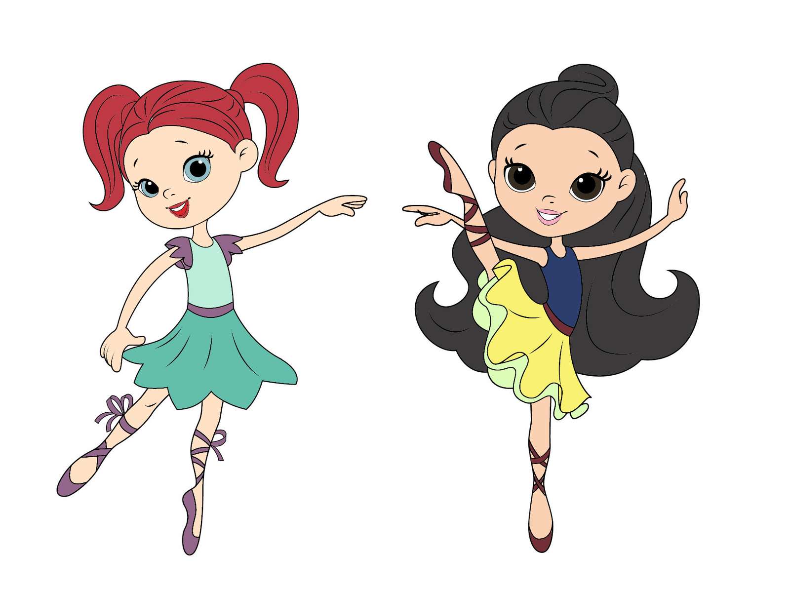 Ballerinas Makeover As Disney Princess Ariel And M puzzle online