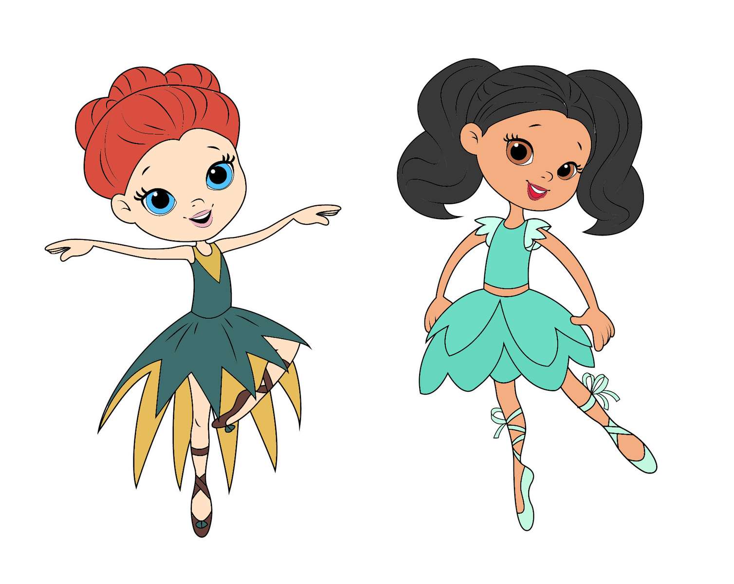 Ballerinas Makeover As Disney Princess Jasmine and puzzle online