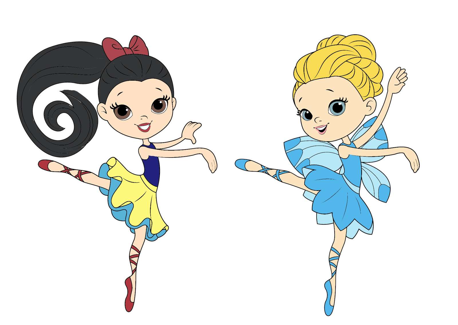 Ballerinas Makeover As Disney Princess Snow White puzzle online