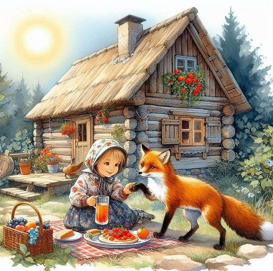 Przyjazny lis puzzle online