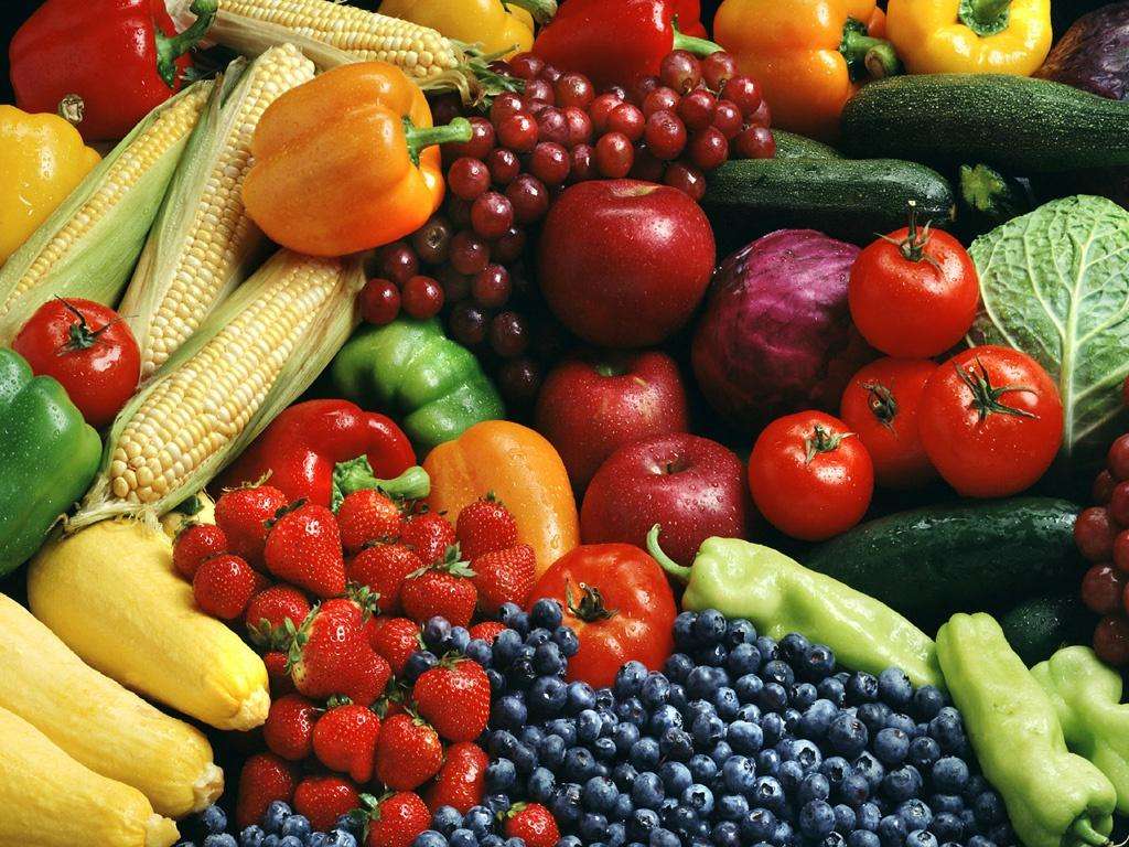 Vegetables and fruit puzzle online