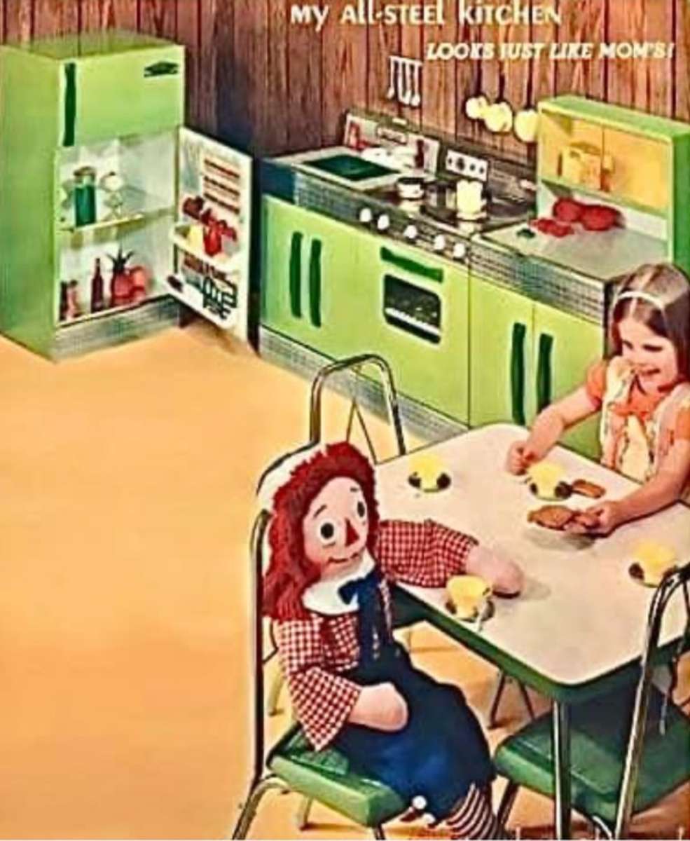 Raggedy Ann pije herbatę z przyjacielem. puzzle online