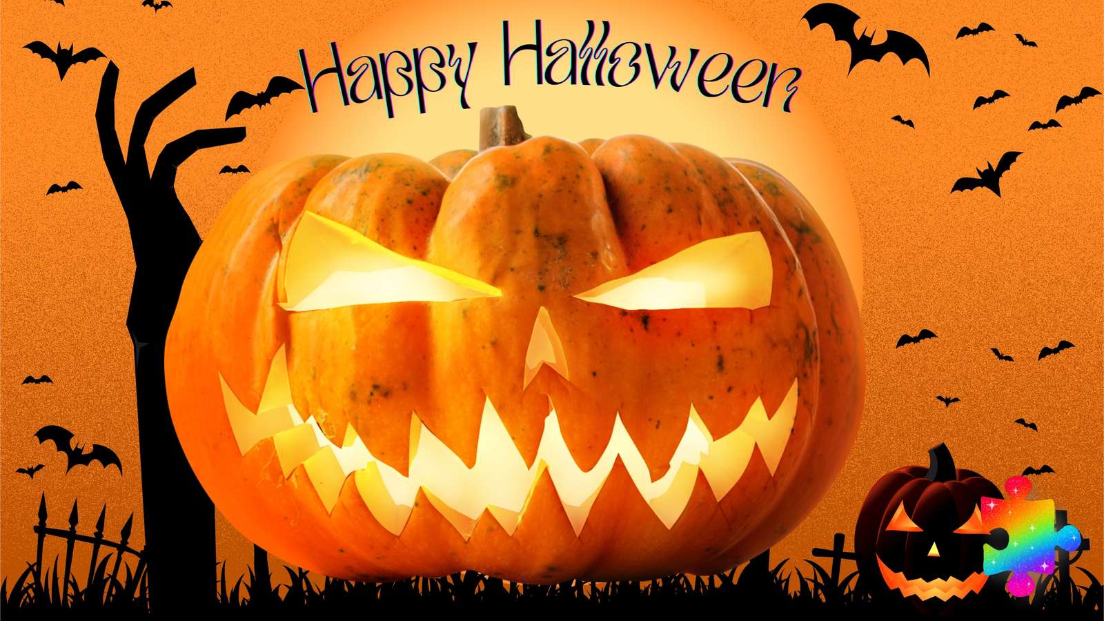 Happy Halloween puzzle online