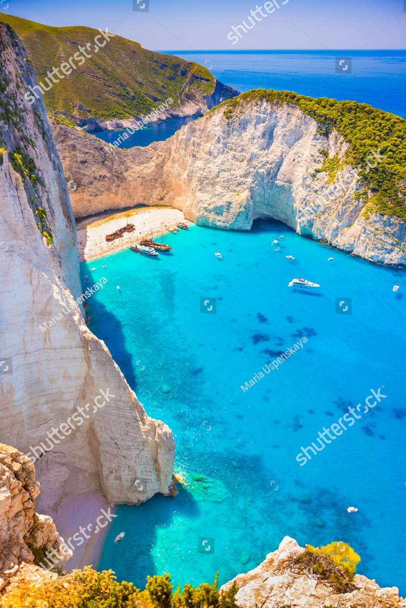 Plaża Zakynthos Grecja puzzle online