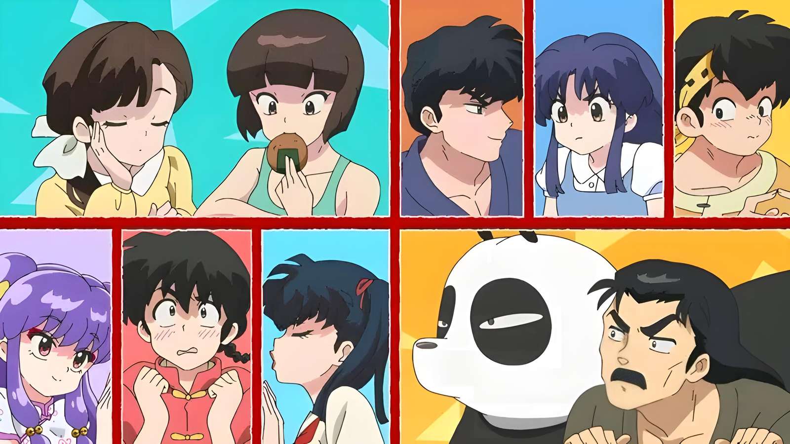 Ranma i jego przyjaciele. puzzle online