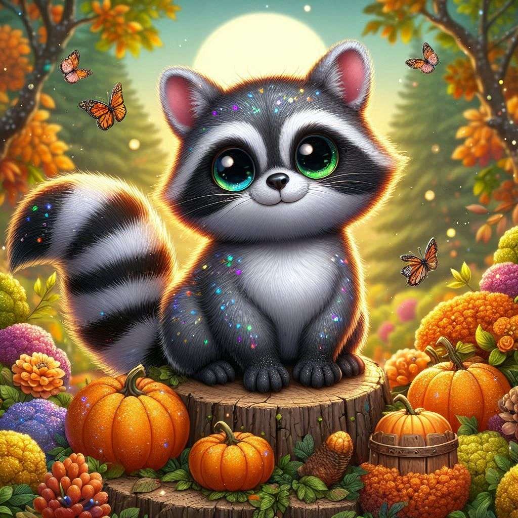 Halloweenowy szop z dyniami puzzle online