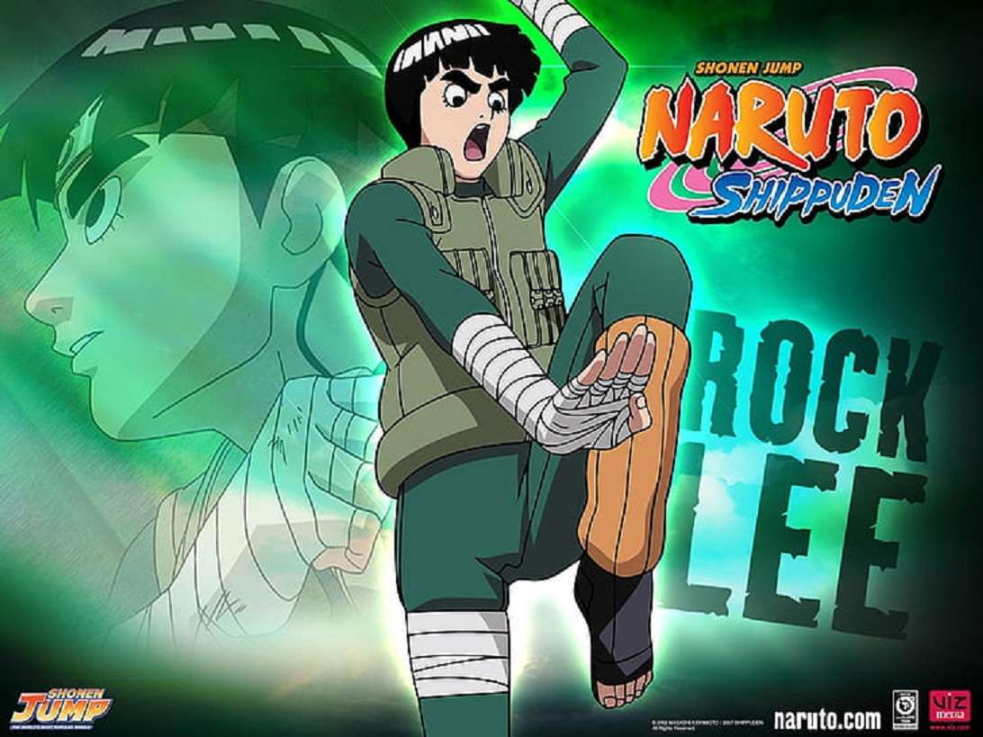 Rocka Lee. Naruto puzzle online