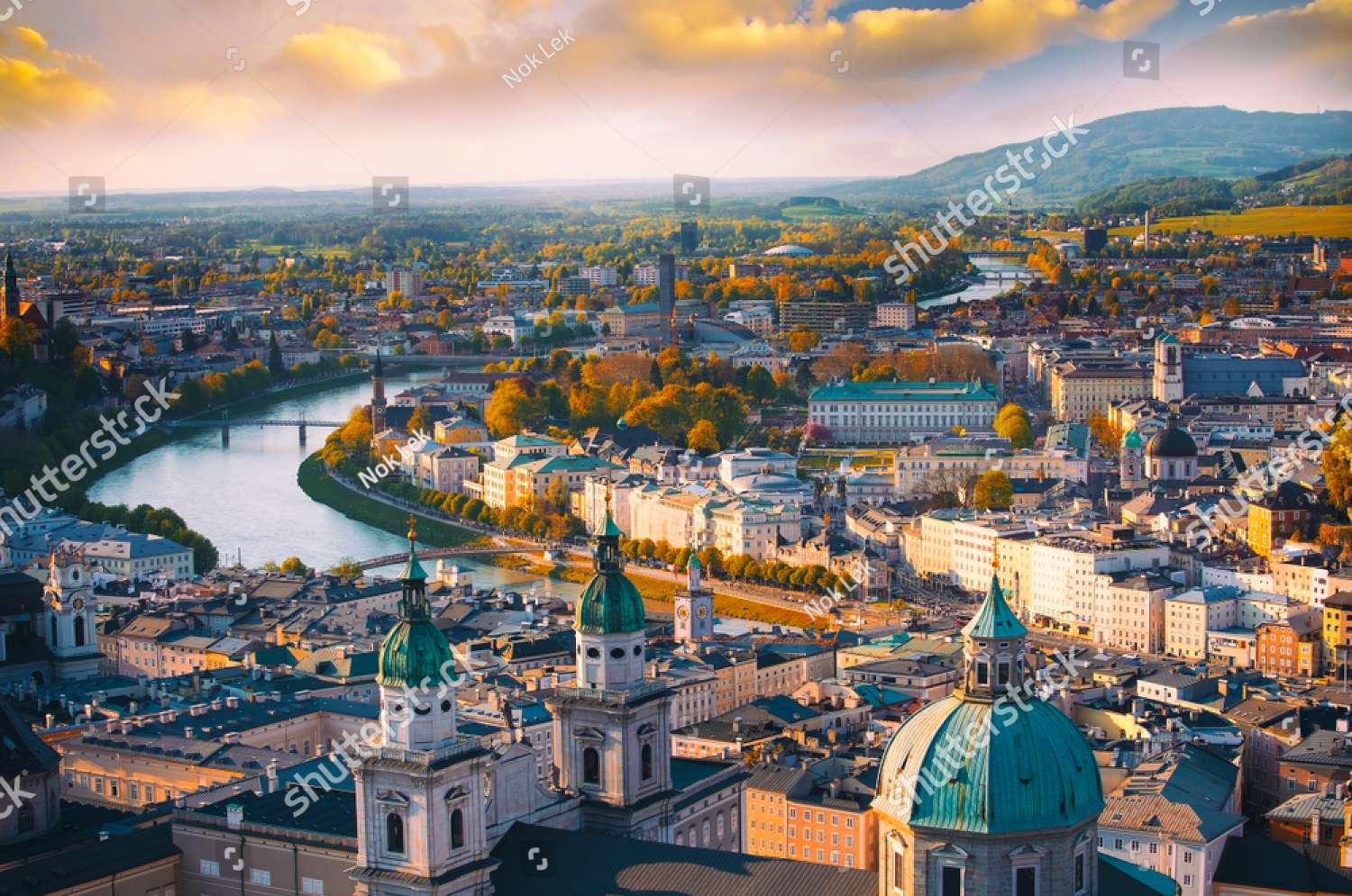 Salzburg Jesienią Austria puzzle online