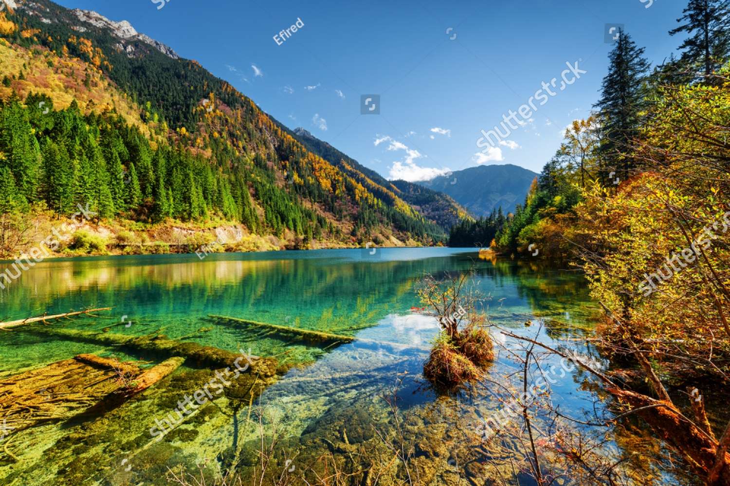 Park Narodowy Jiuzhaigou, Chiny puzzle online