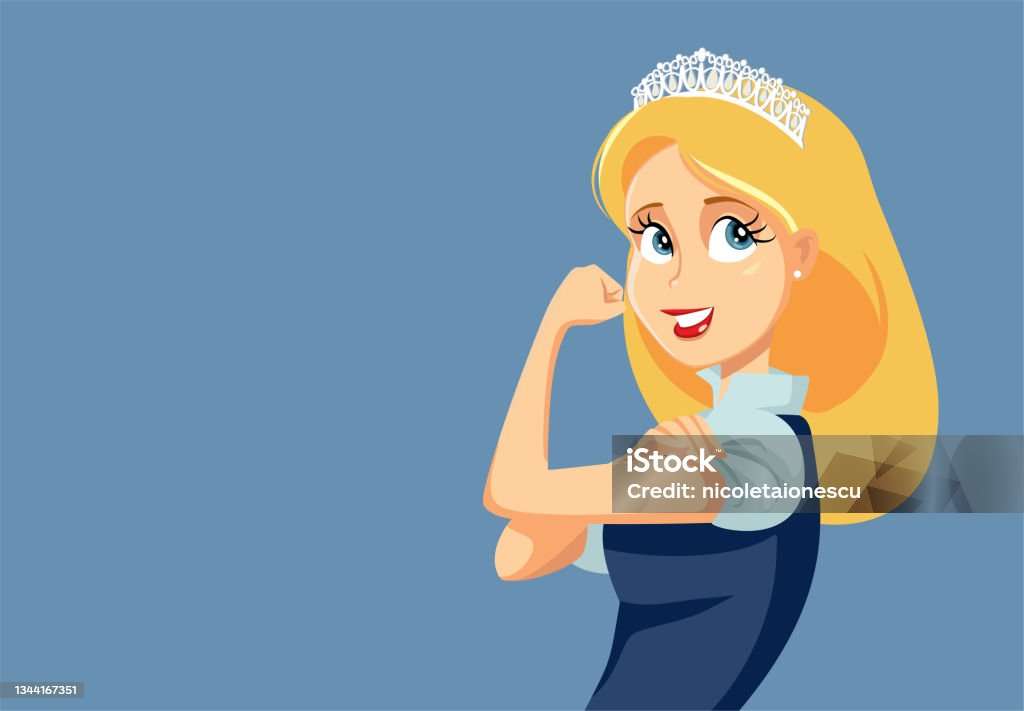 Strong Feminist Princess Vector Cartoon Illustrati puzzle online