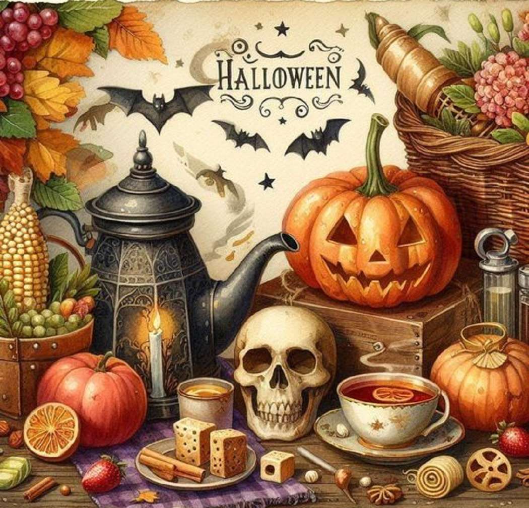 Halloweenowa przekąska puzzle online