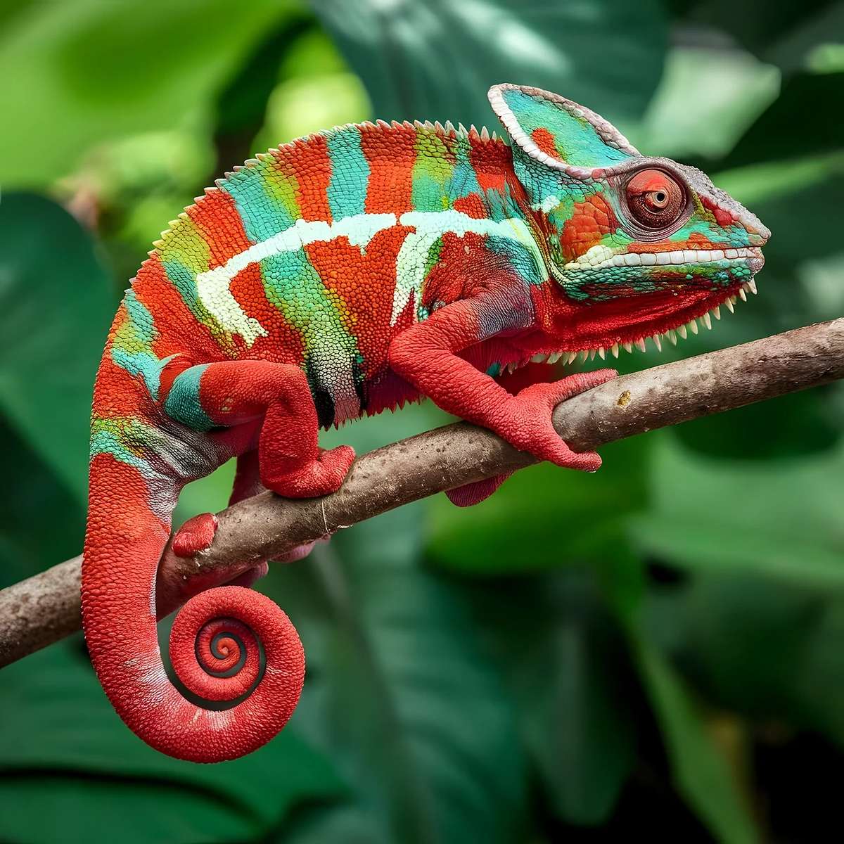 Kameleon, chameleon puzzle online