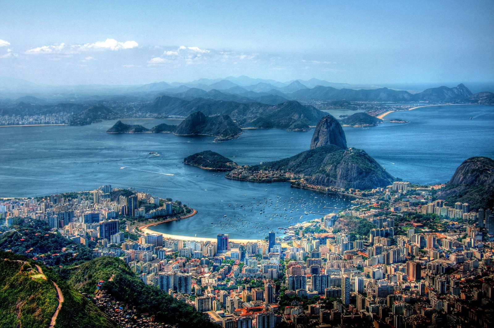 Zatoka Guanabara, Rio de Janeiro, Brazylia puzzle online